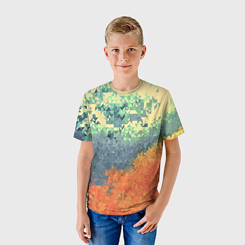 Детская футболка Стихия: лед и пламя / 3D-принт – фото 3