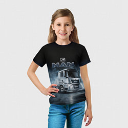 Футболка детская Man фура, цвет: 3D-принт — фото 2