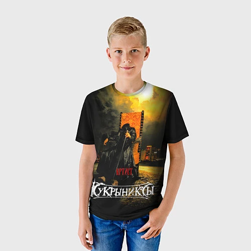 Детская футболка Кукрыниксы - Артист / 3D-принт – фото 3