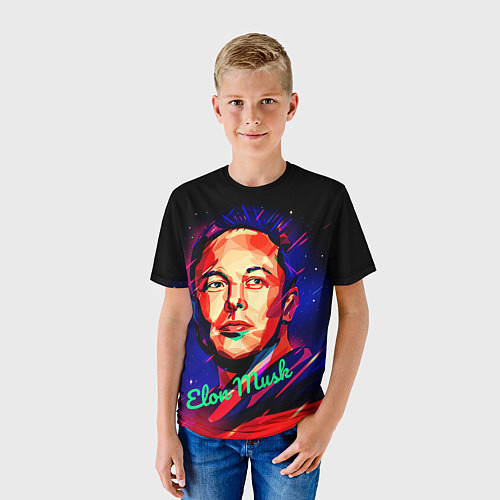 Детская футболка ElonMuskА НА ВАС НЕТ / 3D-принт – фото 3