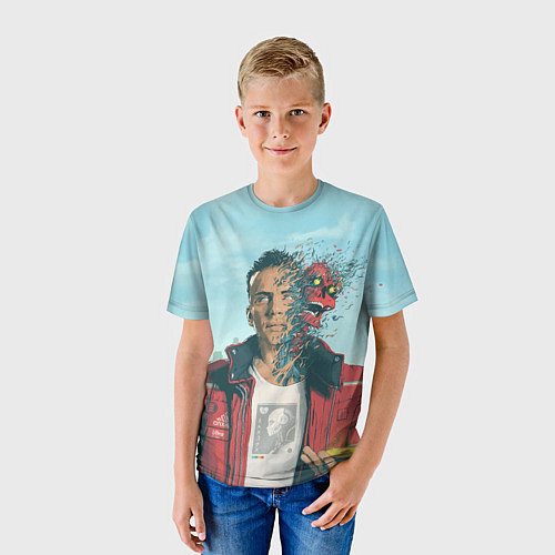 Детская футболка Обложка Logic / 3D-принт – фото 3