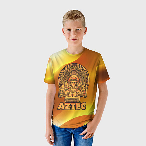 Детская футболка Aztec Ацтеки / 3D-принт – фото 3
