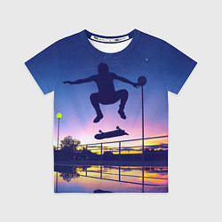 Футболка детская Skateboarding, цвет: 3D-принт