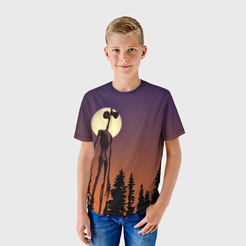 Детская футболка Gradient Forest Siren Head / 3D-принт – фото 3
