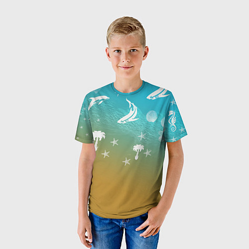 Детская футболка Морское ассорти / 3D-принт – фото 3