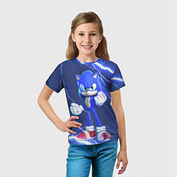 Футболка детская SONIC СОНИК СИНИЙ ЁЖ Z, цвет: 3D-принт — фото 2