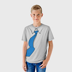 Футболка детская Дизайн галстука - Tie design, цвет: 3D-принт — фото 2