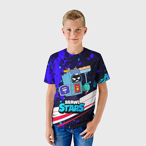 Детская футболка Злой ЭШ Ash Brawl Stars / 3D-принт – фото 3
