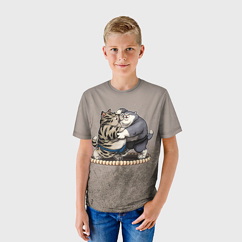 Детская футболка Сумоисты / 3D-принт – фото 3