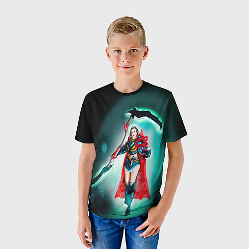 Детская футболка Девушка воин / 3D-принт – фото 3