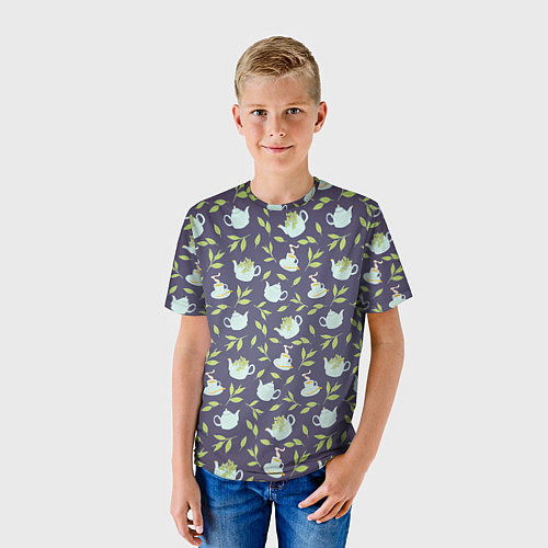 Детская футболка Чай с мятой / 3D-принт – фото 3