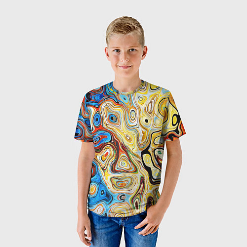 Детская футболка Психоделическое искусство / 3D-принт – фото 3