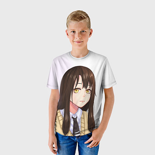 Детская футболка Девочка, которая видит это Мико Ёцуя / 3D-принт – фото 3