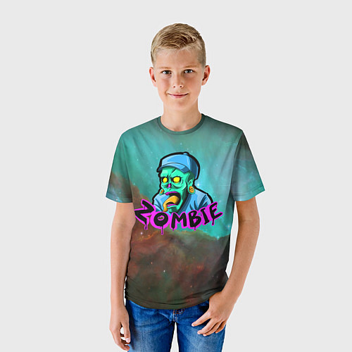 Детская футболка ZOMBIE / 3D-принт – фото 3