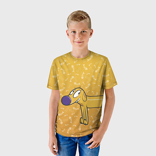 Детская футболка КОТОПЕС Пес спереди / 3D-принт – фото 3