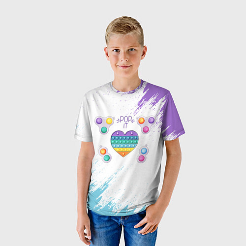 Детская футболка POP IT HEART / 3D-принт – фото 3