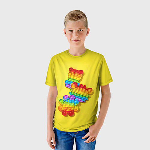Детская футболка АНТИСТРЕСС ПОП ИТ POP IT / 3D-принт – фото 3