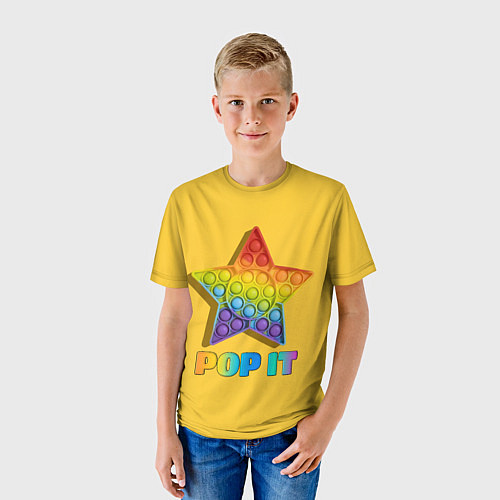 Детская футболка POP IT STAR ПОП ИТ ЗВЕЗДА / 3D-принт – фото 3
