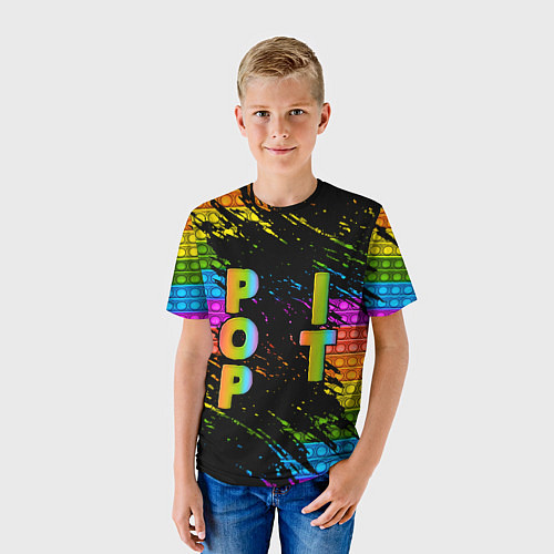 Детская футболка ПОП ИТ POP IT АНТИСТРЕСС / 3D-принт – фото 3