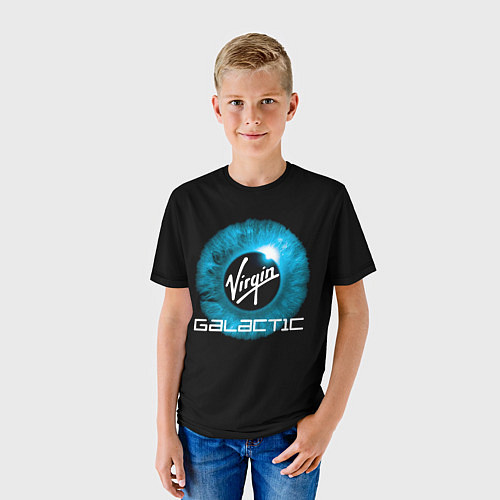 Детская футболка Virgin Galactic Вирджин Галактик / 3D-принт – фото 3
