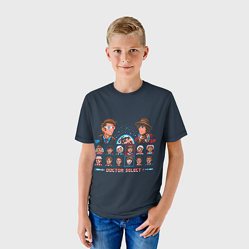 Детская футболка Доктор Кто 8 бит / 3D-принт – фото 3