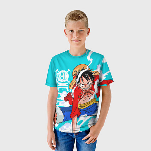 Детская футболка Ван-Пис, Гому Гому но Ми / 3D-принт – фото 3