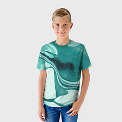 Футболка детская Красочный развод, цвет: 3D-принт — фото 2