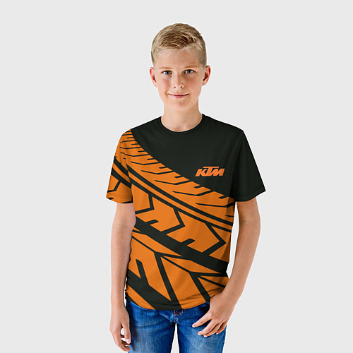 Детская футболка ORANGE KTM КТМ Z / 3D-принт – фото 3