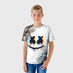 Футболка детская MARSHMELLOW GLITCH, цвет: 3D-принт — фото 2