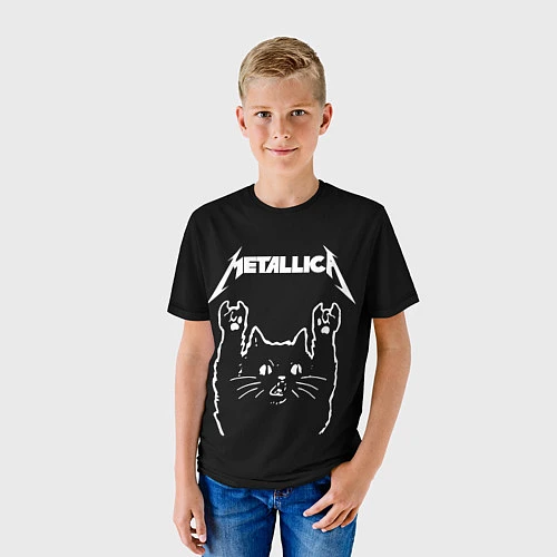 Детская футболка METALLICA МЕТАЛЛИКА / 3D-принт – фото 3