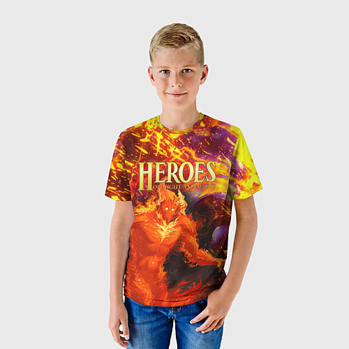 Детская футболка HoM Огненный / 3D-принт – фото 3