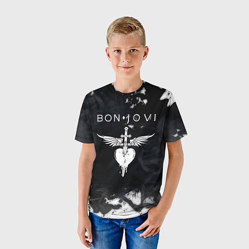 Детская футболка BON JOVI БОН ДЖОВИ / 3D-принт – фото 3