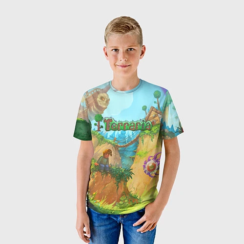 Детская футболка Terraria Террария Z / 3D-принт – фото 3