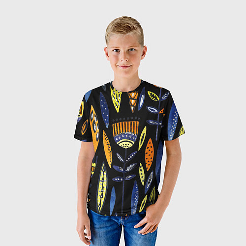 Детская футболка Цветы фараона / 3D-принт – фото 3