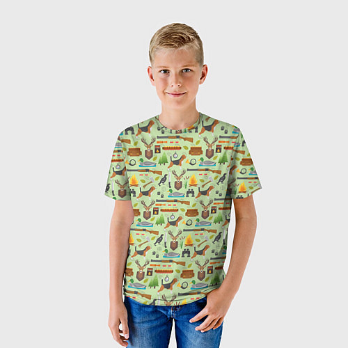 Детская футболка Охота / 3D-принт – фото 3