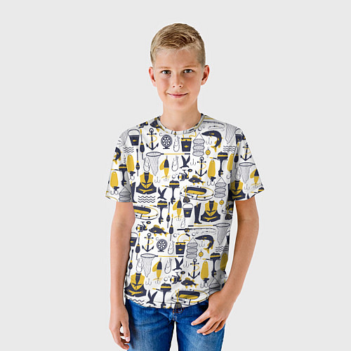 Детская футболка Рыбалка / 3D-принт – фото 3