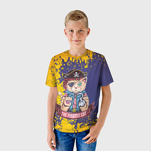 Детская футболка Pirates Cat / 3D-принт – фото 3