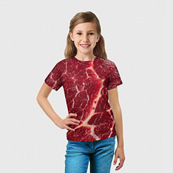 Футболка детская Мясо на Хэллоуин, цвет: 3D-принт — фото 2