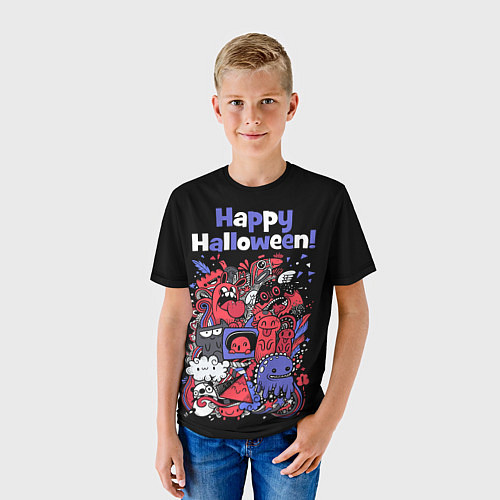 Детская футболка Монстры на Хеллоуин / 3D-принт – фото 3