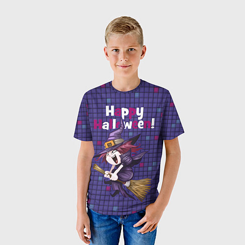 Детская футболка Ведьма летит на метле / 3D-принт – фото 3