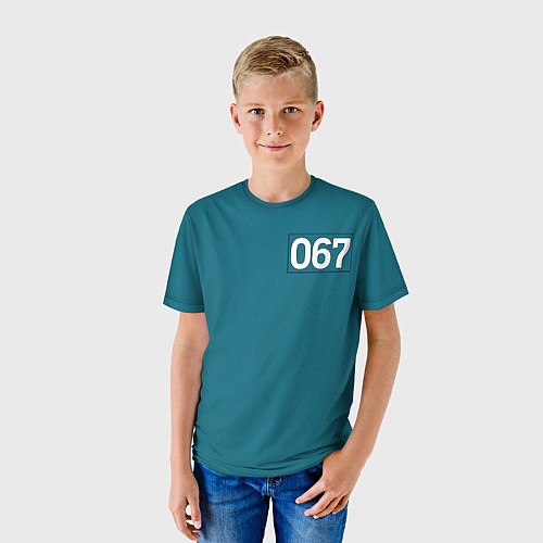 Детская футболка Игра в кальмара: 067 / 3D-принт – фото 3
