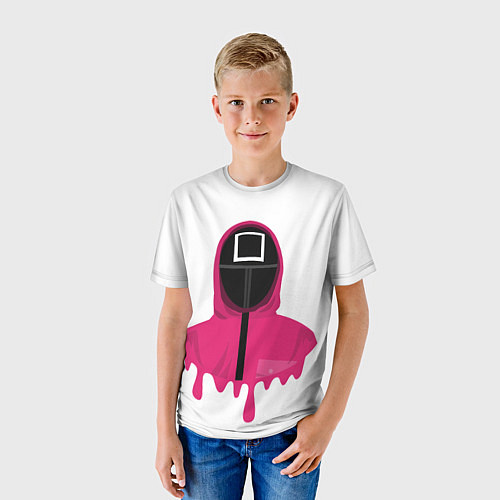 Детская футболка Игра в кальмара - Squid game / 3D-принт – фото 3