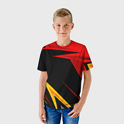 Футболка детская Уникальные линии, цвет: 3D-принт — фото 2