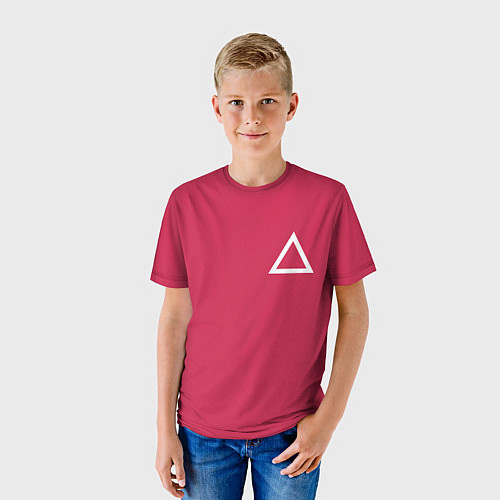 Детская футболка Треугольник / 3D-принт – фото 3