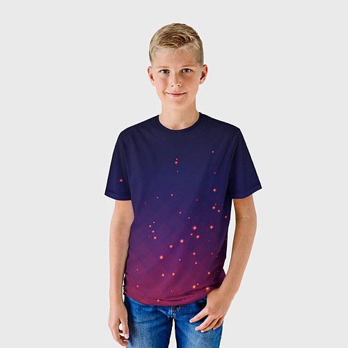 Детская футболка Gradient background / 3D-принт – фото 3