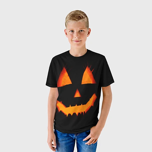 Детская футболка Helloween pumpkin jack / 3D-принт – фото 3