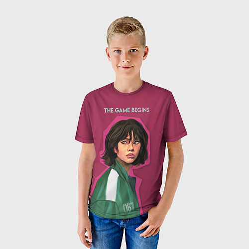 Детская футболка Игрок Ojingeo geim / 3D-принт – фото 3