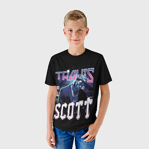 Детская футболка Travis Scott RAP / 3D-принт – фото 3