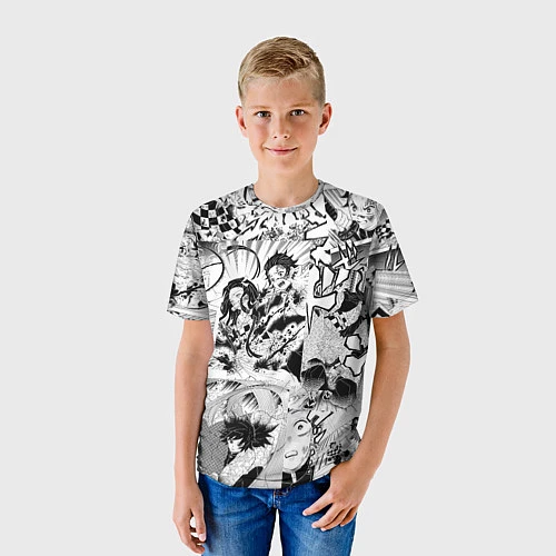 Детская футболка Клинок, рассекающий демонов, МАНГА / 3D-принт – фото 3