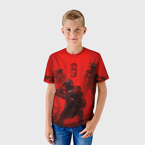 Детская футболка RAINBOW SIX SIEGE 6 ОСАДА РАДУГА / 3D-принт – фото 3